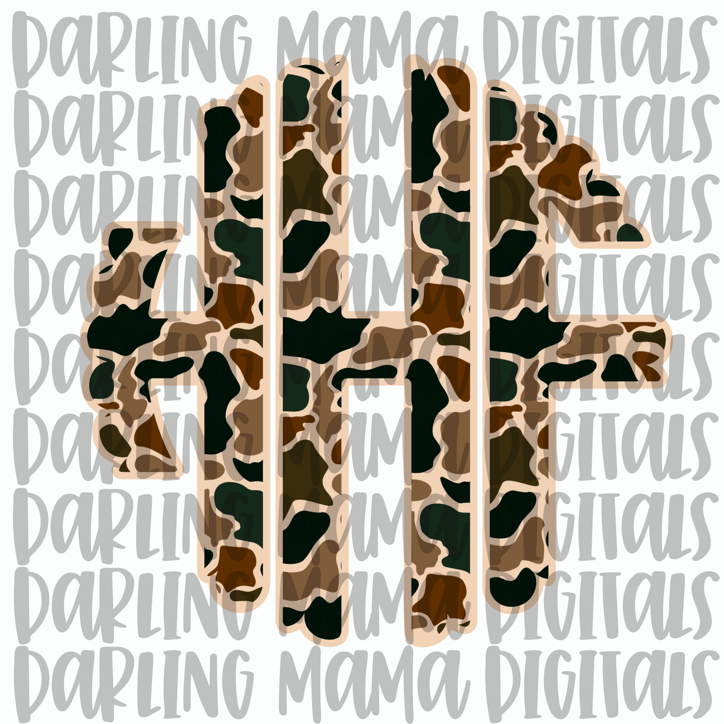 Custom Duck Camo Monogram