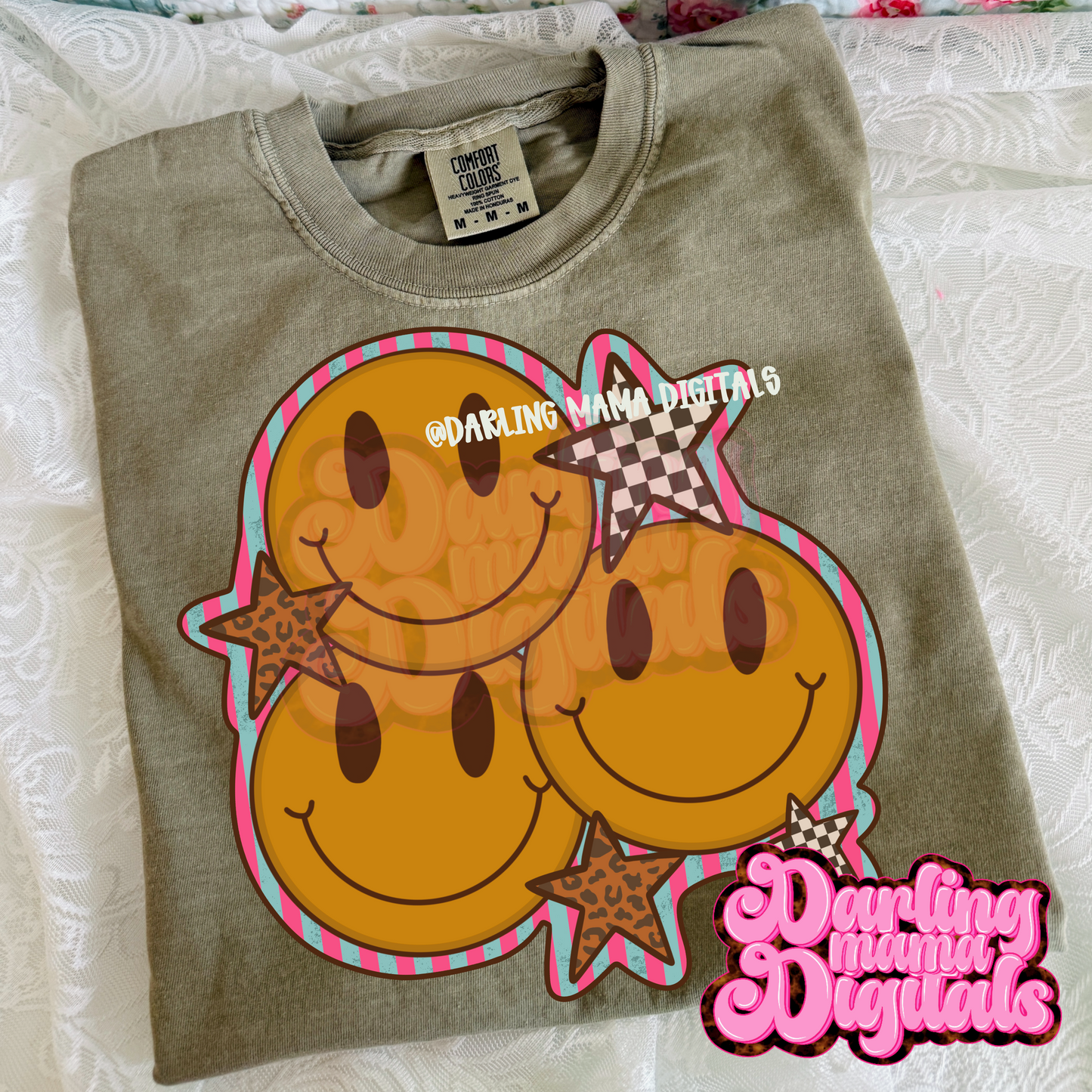 Smiley and stars