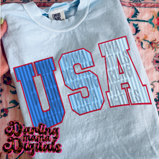 Blue striped USA