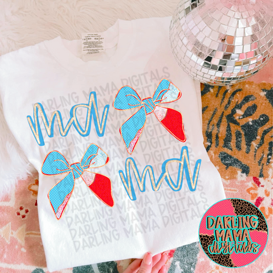 RWB stacked back Mama