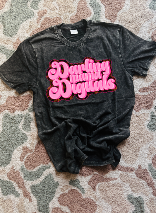 Blanksful adult black acid wash