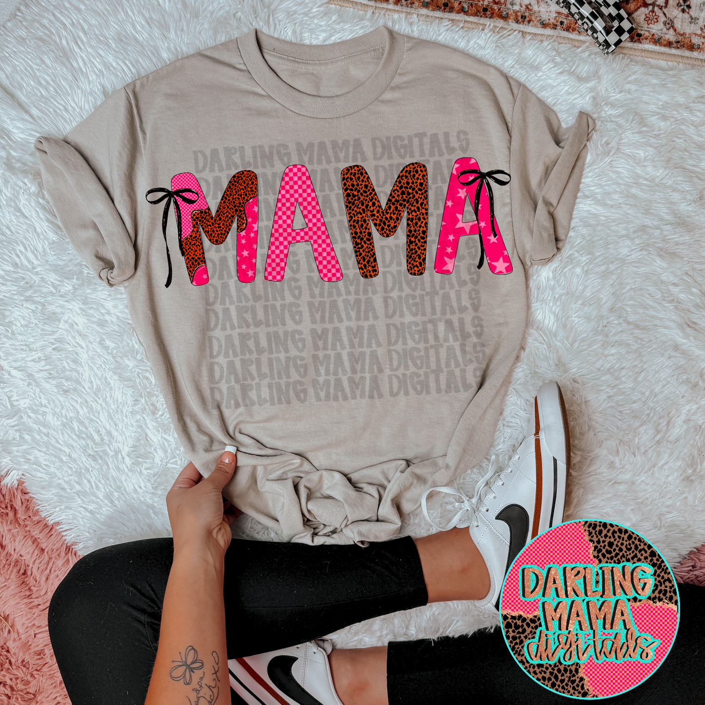 Leopard Checkered Mama