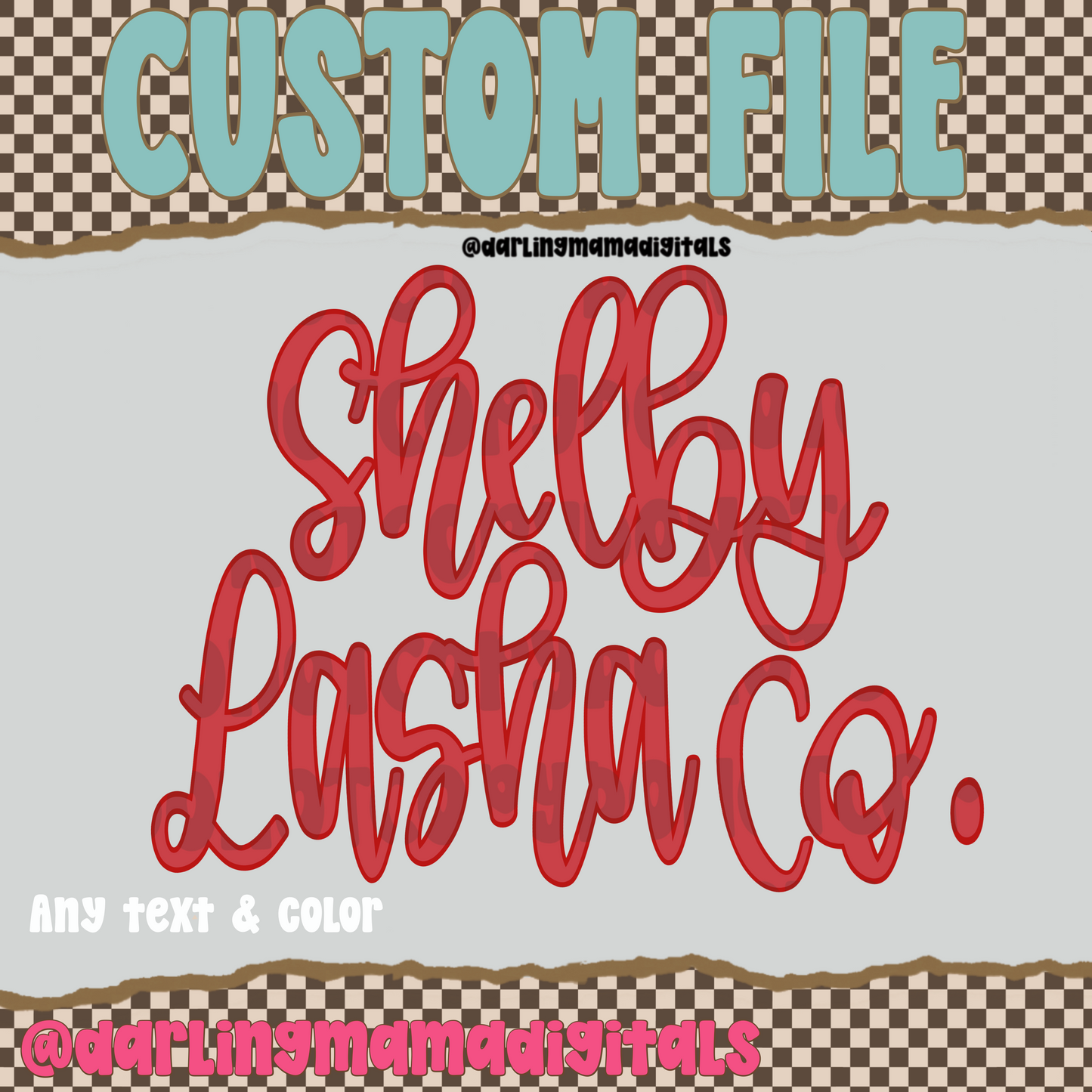 Custom script text