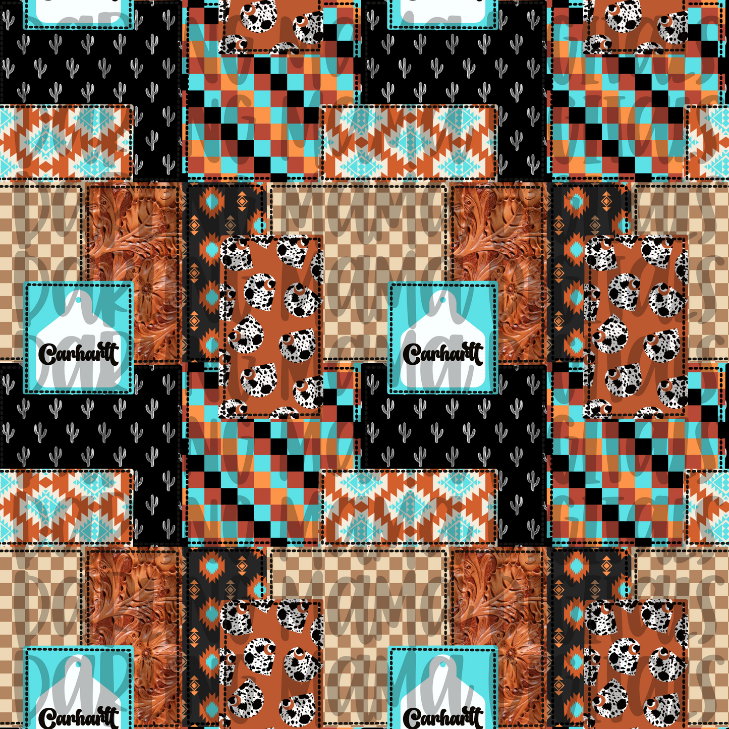 Aztec C*rhar** Patchwork Seamless File
