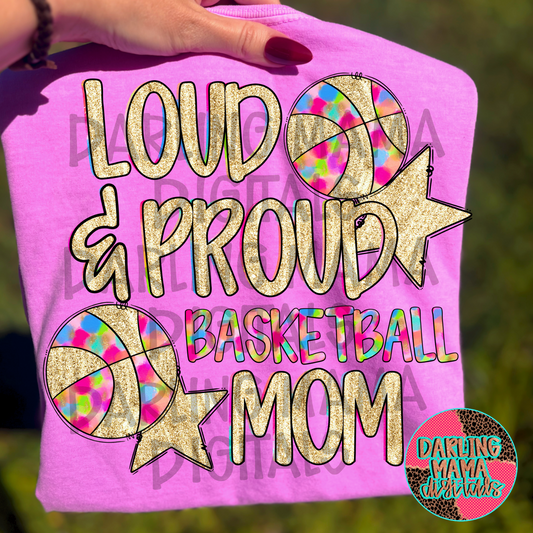 Loud and proud basketball mom