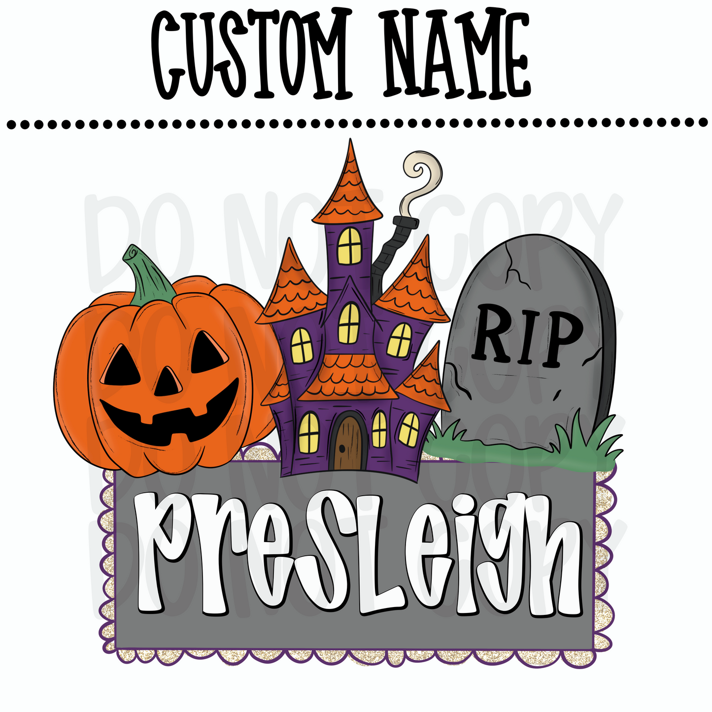 Custom Girl Halloween Name
