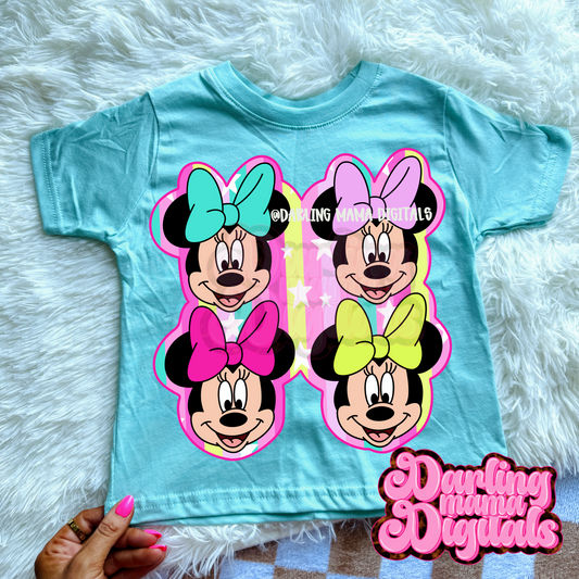 Neon stripe mouse