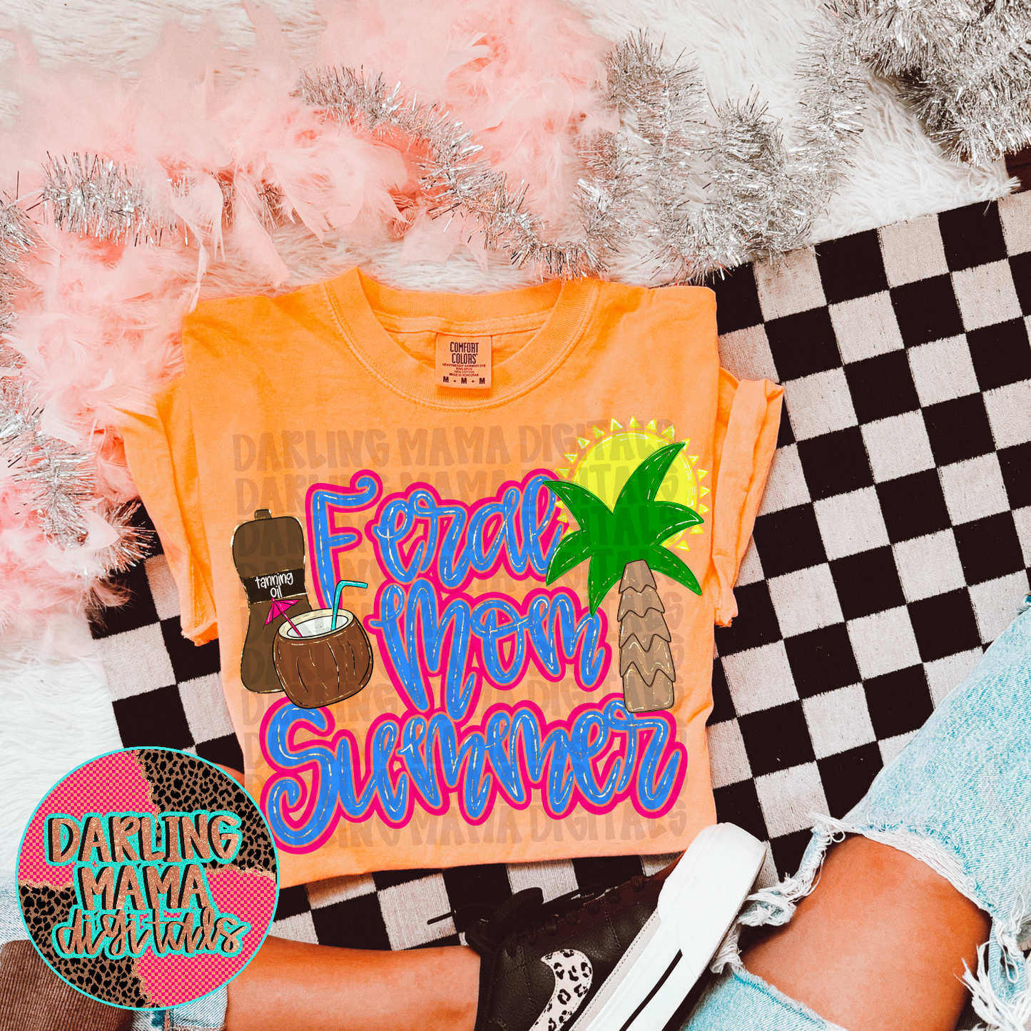 Hand Drawn Feral Mom Summer