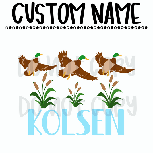 Boys Duck Custom Name