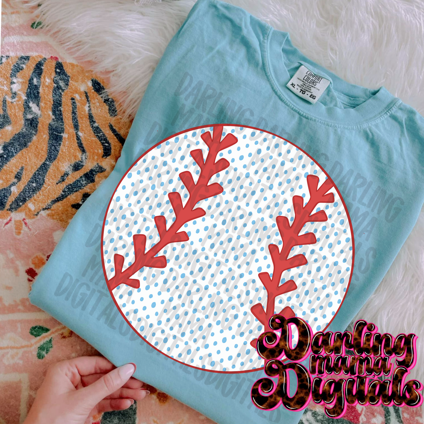 Polka dot baseball