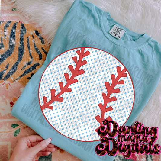 Polka dot baseball