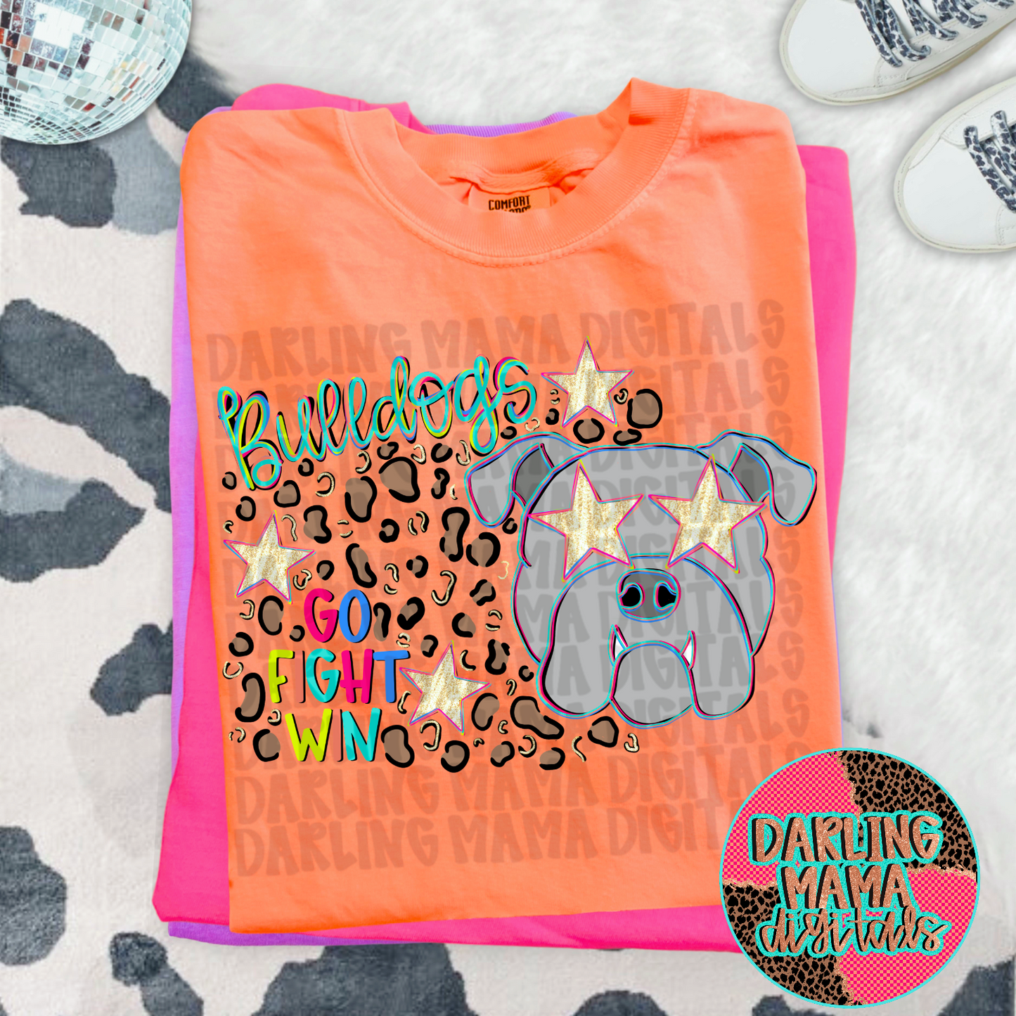 Preppy Cheetah Bulldogs