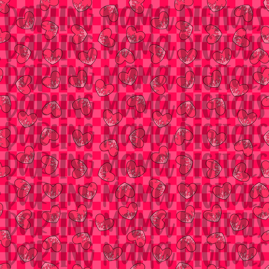 Checkered Flame Heart Seamless File