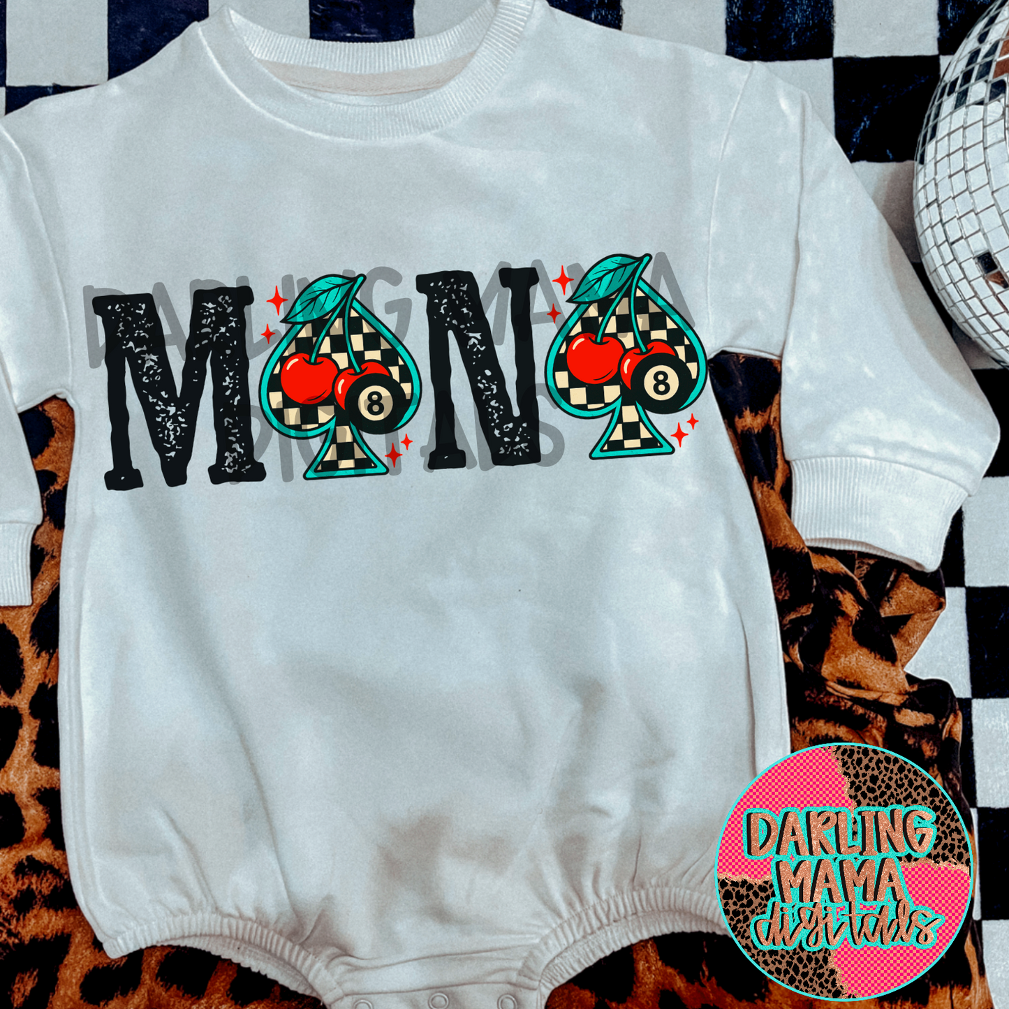 Cherry Checkered Spade Mini