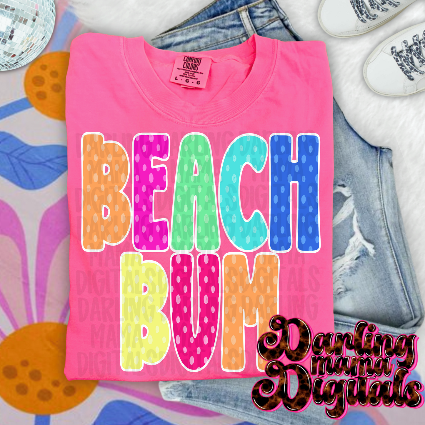 Polka dot beach bum