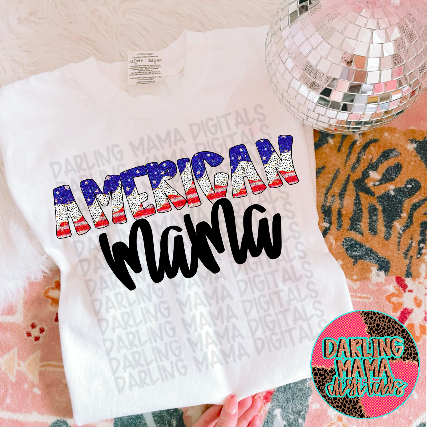 Glitzy American Mama