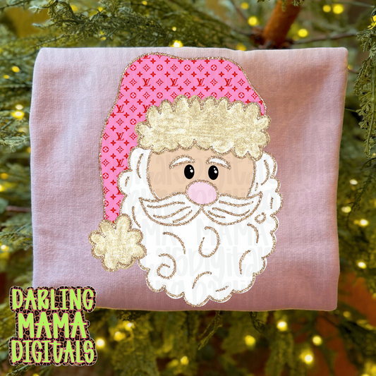 LIMITED pink and red LV Santa