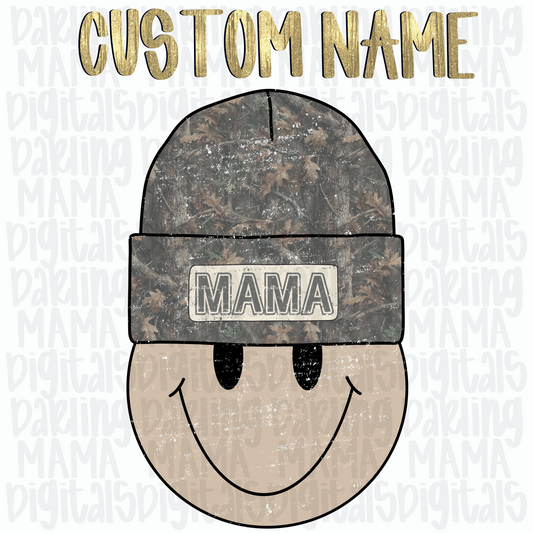 Custom camo smiley