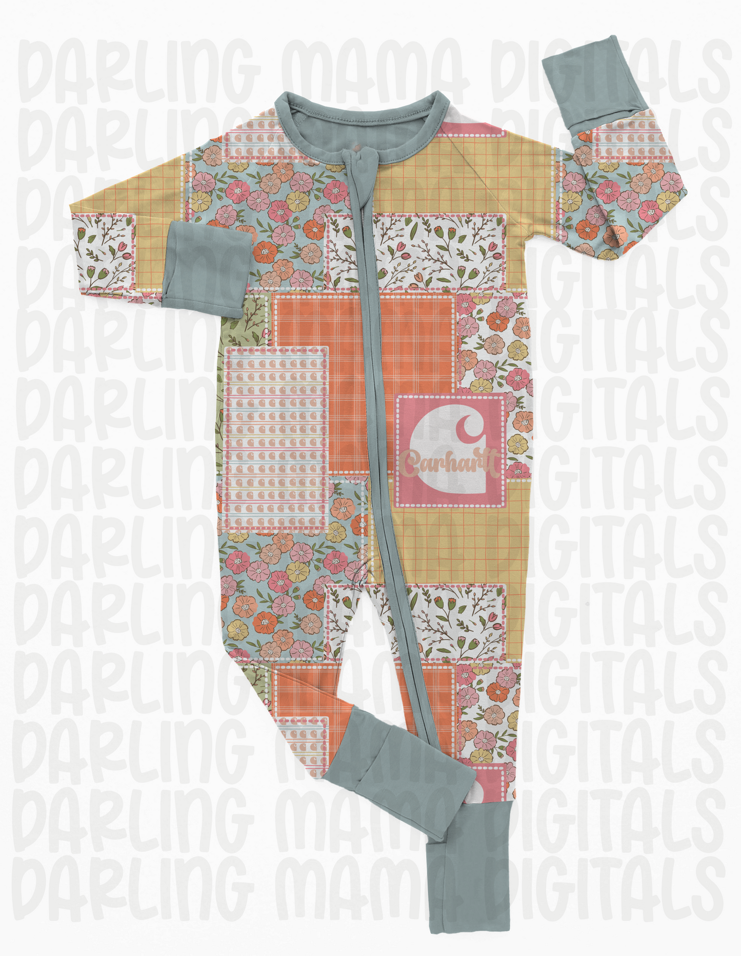 Spring Floral C*rhar** Patch Work Seamless File