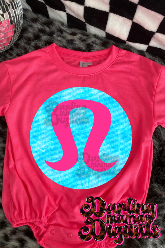 Neon blue tie die l*l*