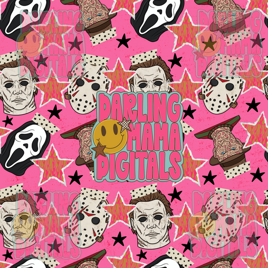 Spooky scrapbook seamless