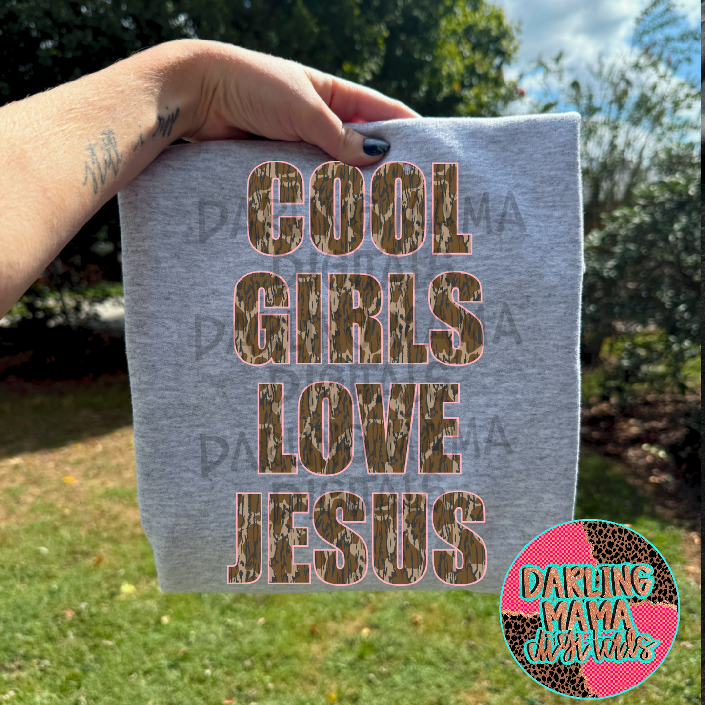 Camo cool girls love Jesus