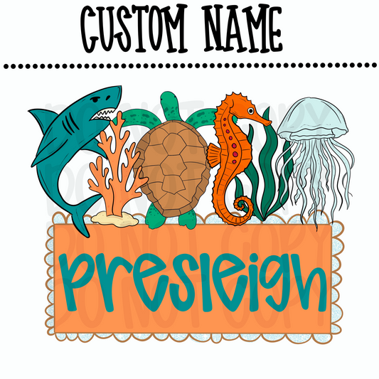 Custom girl aquarium name