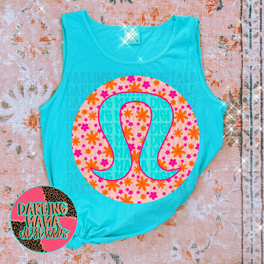 Orange and pink flower L*lu