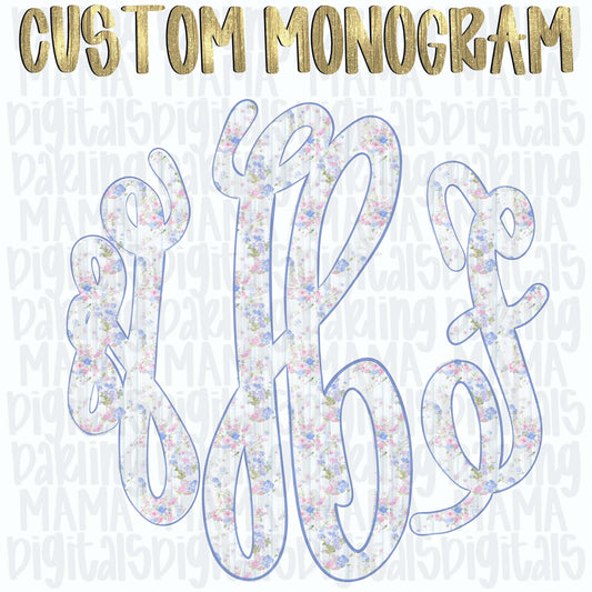 Floral monogram 2