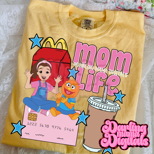 Mom life teacher and puppet