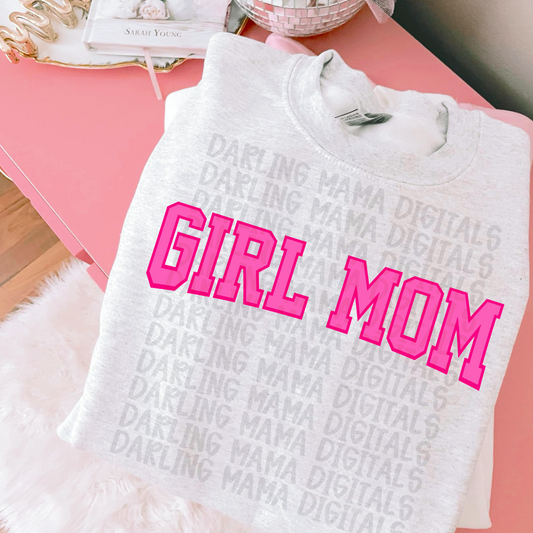 Varsity Pink Girl Mom