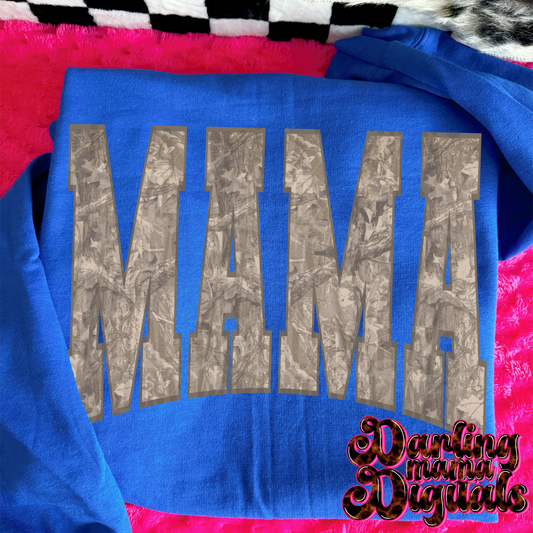 Light wash camo mama