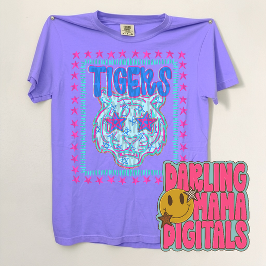 Glitter & stars tigers