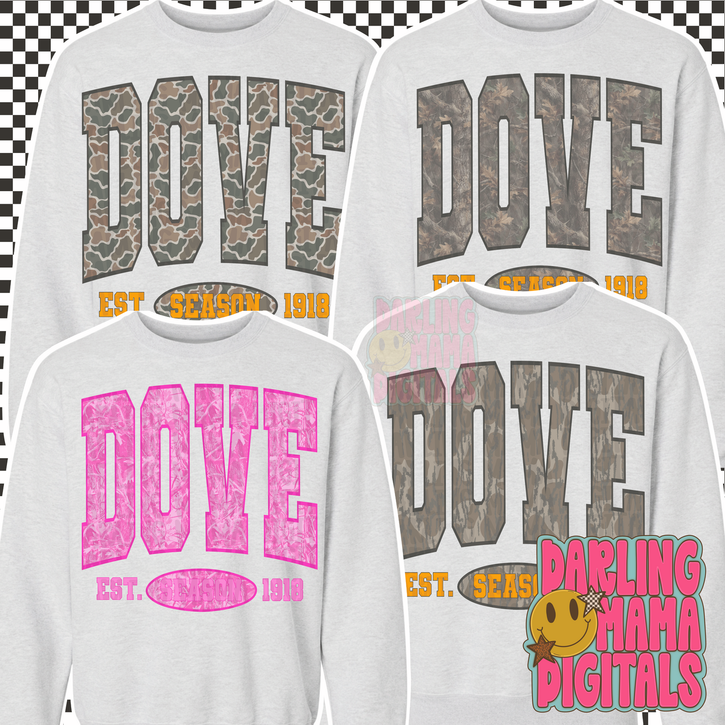 Assorted camo dove season bundle of 4