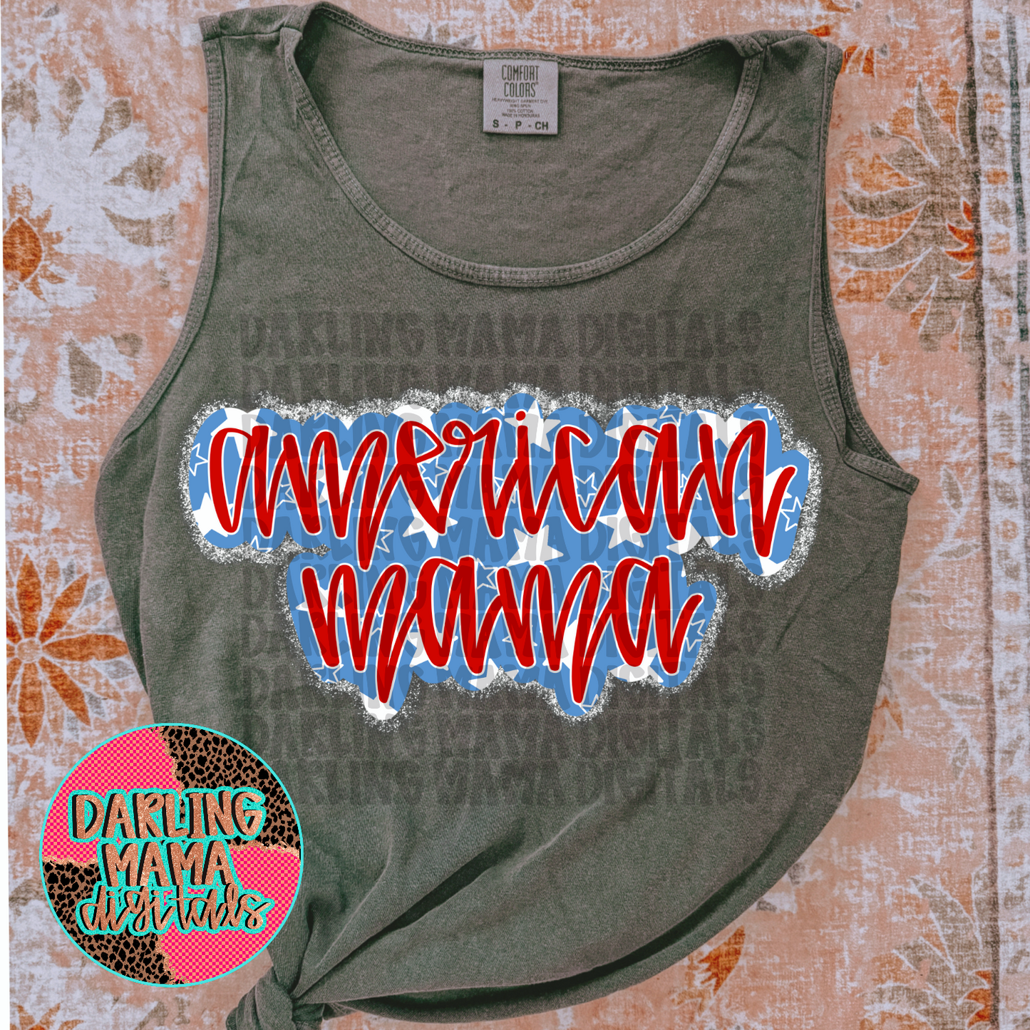 Chunky Glitter American Mama