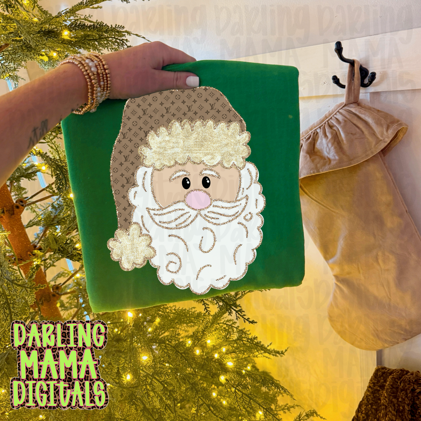 Limited Tan LV santa