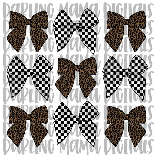 Cheetah and Checkered Bow