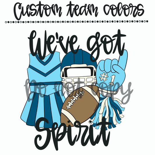 We’ve got Spirit Team Colors Custom