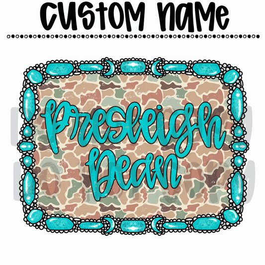 Light Duck Camo Kids Custom Name