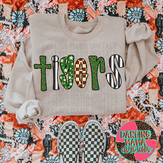 Preppy Football Tigers