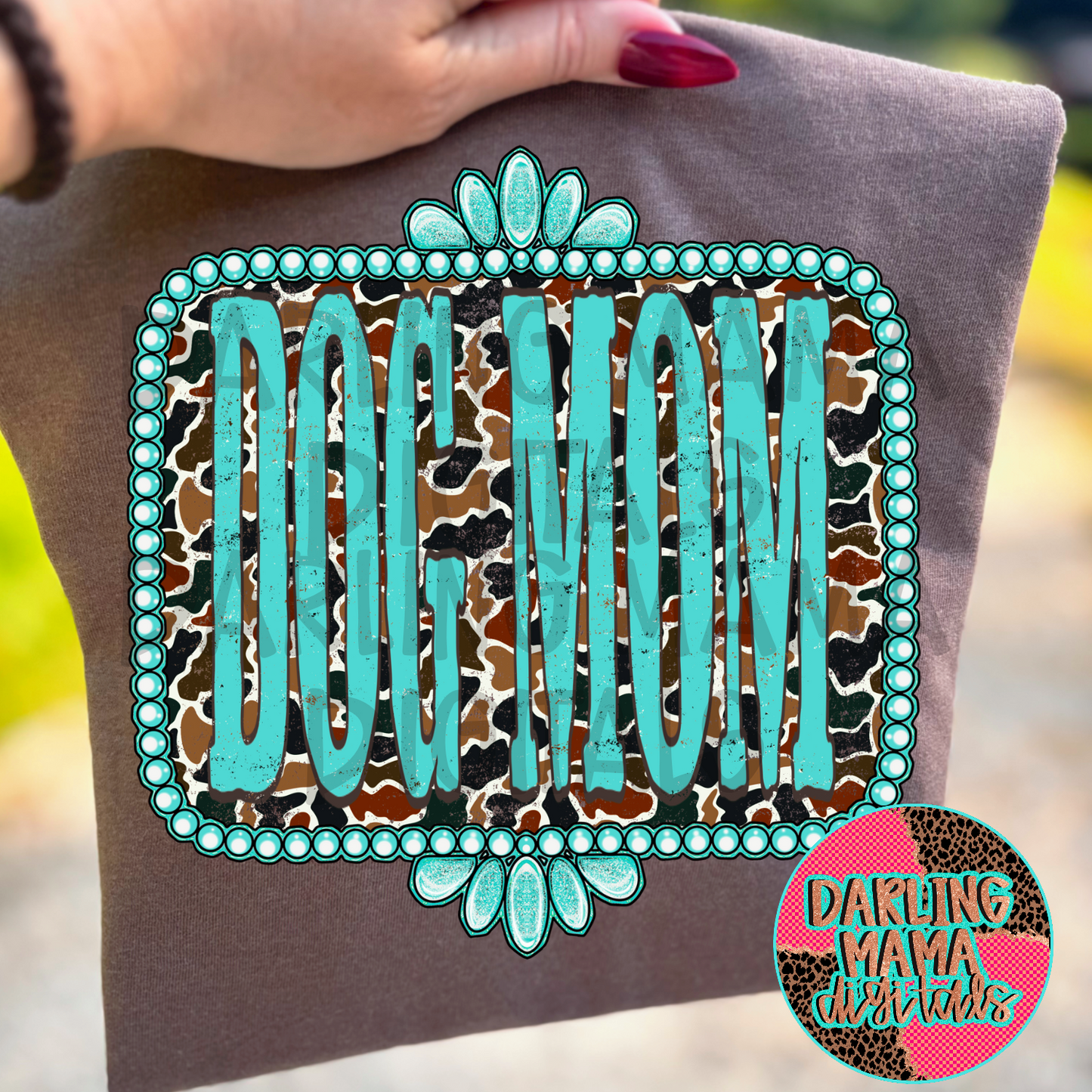 Dark Duck Camo Dog Mom