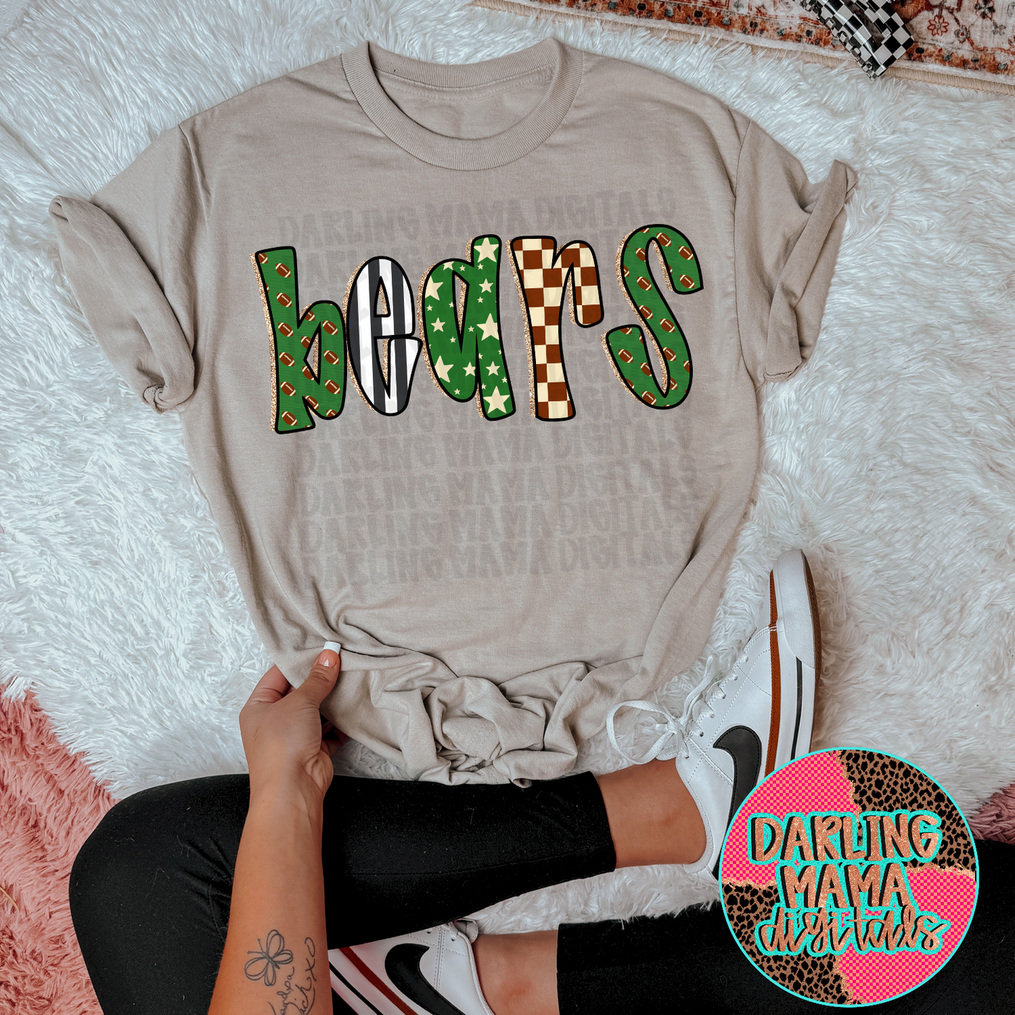 Preppy Football Bears