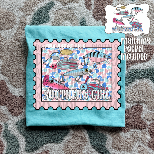 Southern girl fishing baits