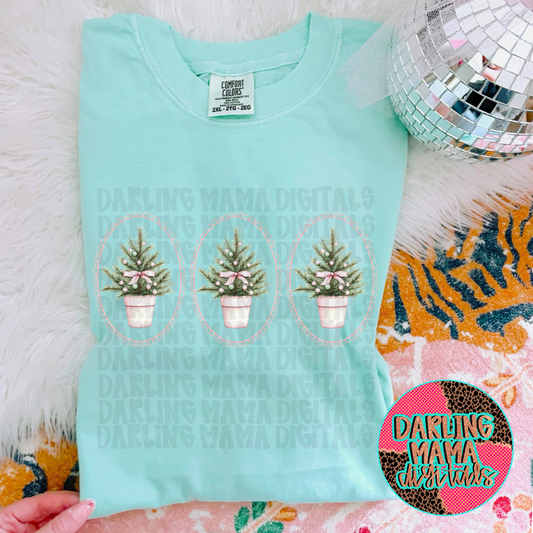 Grand millennial pink Christmas trees