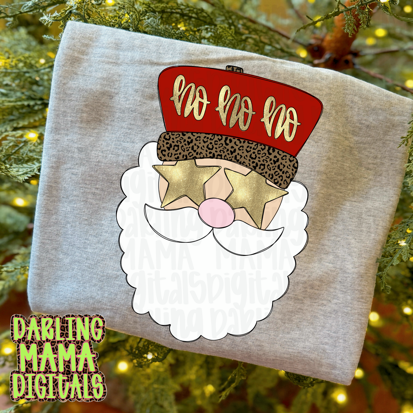 Red trucker hat Santa Ho ho Ho