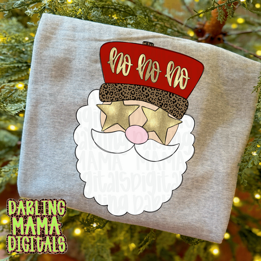 Red trucker hat Santa Ho ho Ho