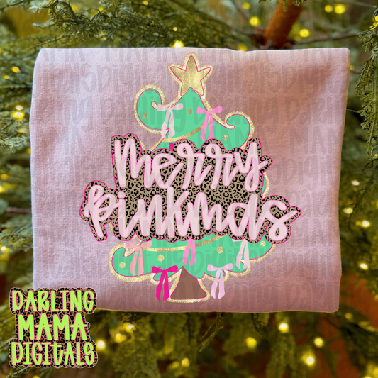 Merry Pinkmas funky Christmas tree