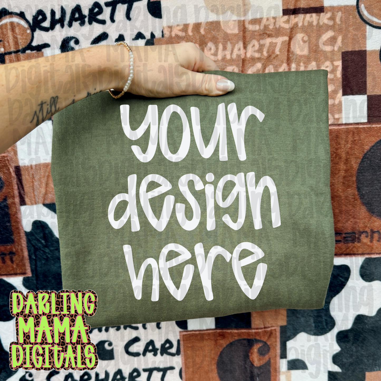 Gildan Military Green Sweatshirt