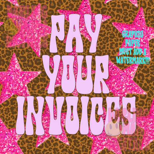 Pay your invoices Graphic paper