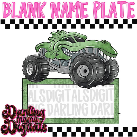 Green monster truck